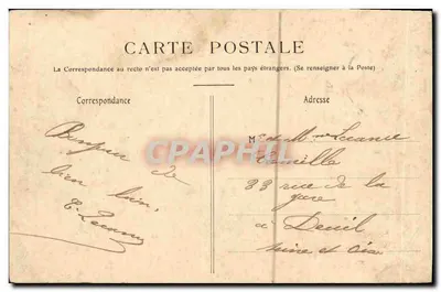 Bayeux — De Lanterne des Morts (13e eeuw) bij de Kathedraal — Collectie R. D — Achterkant