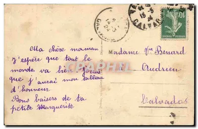 Bayeux — Chaminé do século XV denominada « A Lanterna dos Mortos » — A+D 71 — Verso
