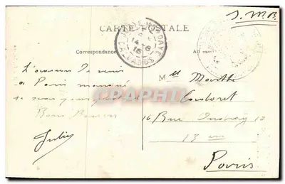 Bayeux — Monsenhor LEMONNIER, Bispo de Bayeux — Coleção A.L., Bayeux — Verso