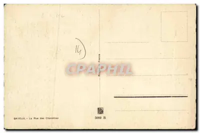 Bayeux — A Rua dos Canónigos — BARDAY — Verso