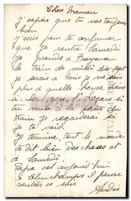 Bayeux - De Place Saint-Patrice — Tijdens de Middeleeuwen moest de Cité worstelen met verschrikkelijke strijden — A+D, n°27 — Achterkant