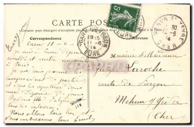Bayeux (Calvados) — Fonte da Praça do Mercado São Patrício — B. F., Paris, n°18 — Verso