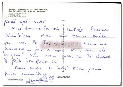 Bayeux — Tapeçaria da Rainha Matilde — Trabalhos da terra — Verso