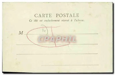Velha casa na rue Saint-Martin — Bayeux — B.F., Paris, n° 14 — Verso