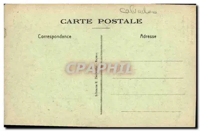 Bayeux — Velha Casa da Rue St-Malo — Livraria R. Deslandes — Verso