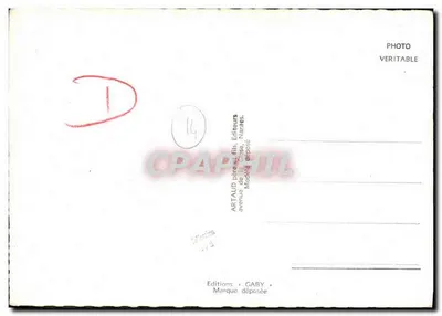 Bayeux — Vista geral, catedral, igreja Saint-Patrice, praça de Gaulle, velha hospedaria — Edições ARTAUD père et fils, Nantes — Verso