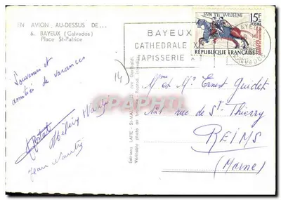 Bayeux — Place Saint-Patrice — Éditions Lapie — Verso