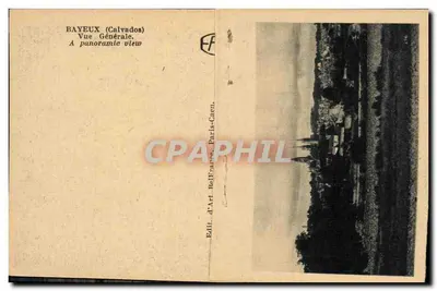 Bayeux — Vista Geral — Edit. d'Art BaFcaen, Paris-Caen — Verso