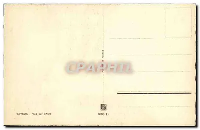 Bayeux — Uitzicht op de Aure — 3080 D — Achterkant