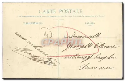 A Lanterna do Gars de Falaise — cena de rua com personagens em traje — C. fot. Falaise - Depois — Verso