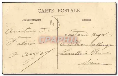 La Falaisienne — Leyenda de la Lámpara (Continuación) — C Jeanne, Edit.-Fot., Falaise, n°97 — Reverso
