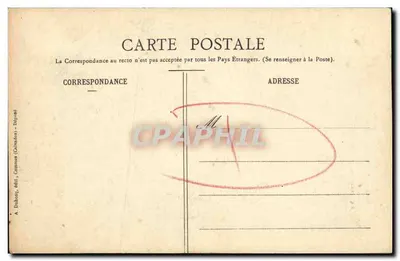 O Homem de Falaise — A.D. - 398 — editor A. Dubosq, 601, Comuna (Caresse) - Dijon — Verso