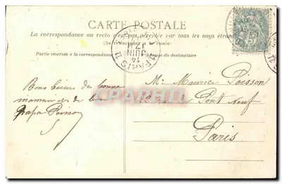 O Homem de Falaise — Lenda da Lanterna — C. Jeanne, editora-fotografia., Falaise, n°19 — Verso