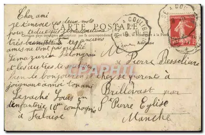 De Falaisienne en haar Lantaarn — Vaussey, uitgever - Falaise — Achterkant
