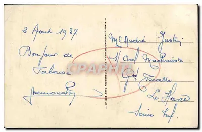 FALAISE — A Fonte de Arlette — Bilhete postal moderno n°95 — Verso