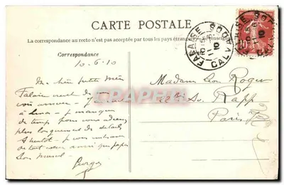 Falaise — A Igreja de São Gervásio — édit. Miot, n°10 — Verso