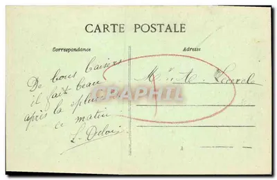 FALAISE — O Hospital Civil e as Promenades — C. Jeanne, fotografia-editora, Falaise — Verso