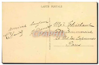 Falaise — O Castelo — G. Artaud, Nantes, n°17 — Verso