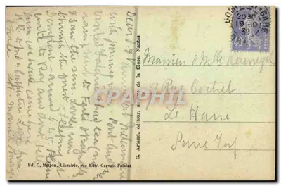 Falaise — Vista general del castillo — G. Arland, editor — Reverso