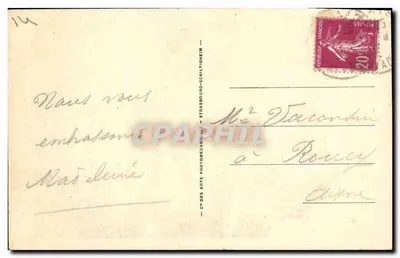 Falaise — Le Château — Côté ouest — L.L. — Verso