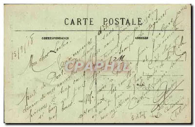 FALAISE — Quarto onde nasceu Guilherme o Conquistador em 1027 — G. Jeanne edit.-fot. Falaise — Verso