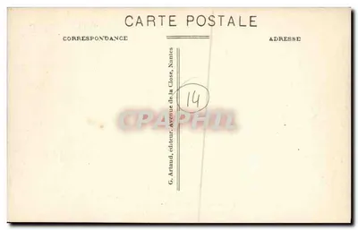 Falaise — Algemene uitzicht op het Kasteel — Aan de linkerkant, de Stad — De eerste hertogen van Normandië maakten het kasteel hun gewone verblijf — Ed. Detalande, Tabac - Falaise — Achterkant