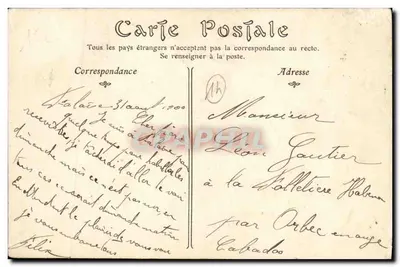 Falaise — O Acantonamento da Lírica — G. Jeanne, fot. — Falaise — Verso