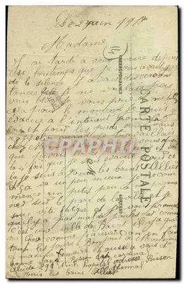 Palaise — La Gare Ouest-État — C. Jeanne, édit.-phot. Palaise — Verso