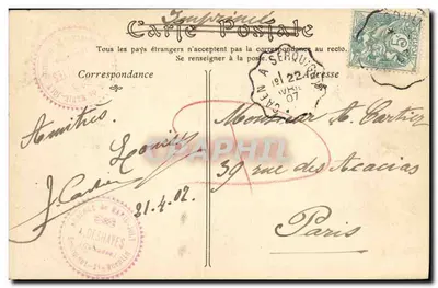 Arredores de FALAISE — Entrada do Túmulo de Marie Joly — C. Jeanne, fot., edit., Falaise — Verso