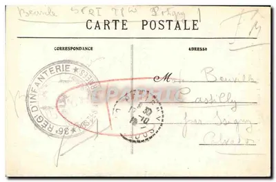 Arredores de FALAISE — Entrada do Túmulo de Marie Joly — Verso