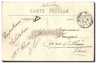 Entornos de FALAISE — Cascada del Laizen, en el Mont Joly — C. Jeanne, edit.-fot., Falaise — Reverso