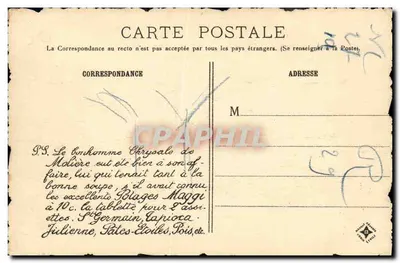 Falaise — A praça Saint-Gervais — Coleção Maggi, editada por Fortier e Baroche, Paris — Verso