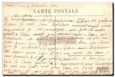 Pensão Sainte-Trinité, praça Guillaume-le-Conquérant, Falaise — Fachada — Verso