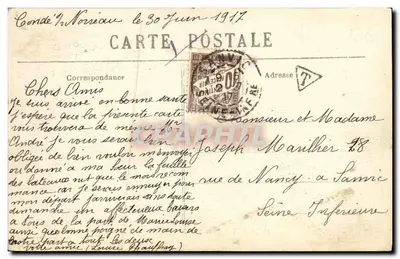 Falaise — Praça Belle-Croix — C. Jeanne, edição fotográfica, Falaise — Verso