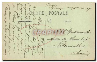 Falaise — A Rue d'Argentan — editor De Béthune, n°28 — Verso