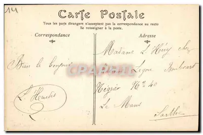 Falaise — Estátua de Guilherme o Conquistador — C. Jeanne, fot., édit — Falaise — Verso
