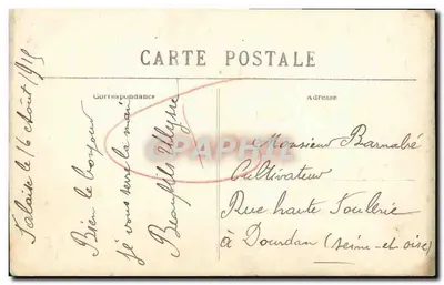 Estatua de Guillermo el Conquistador en Falaise — C. Jeanne, editor fotográfico Falaise, n°91 — Reverso