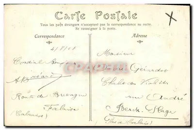 Falaise — Vue générale — Éditeur non identifié, n° de série 17 — Verso