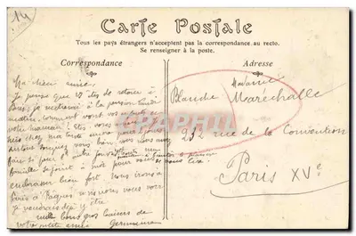 Entornos de FALAISE — Castillo de la Tour — C. Jeanne, fot. edit. Falaise — Reverso