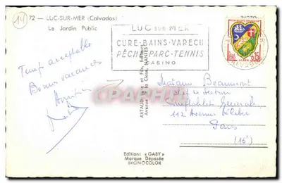 Luc-sur-Mer — O Jardim Público — Edições Gaby — Verso