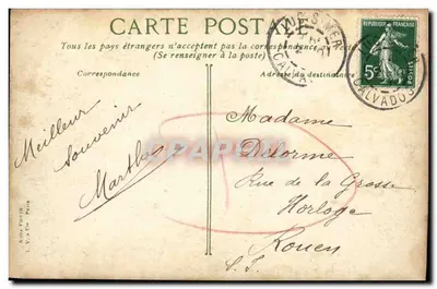 Luc sur Mer — La Fréchêche & la Passerelle — wydawca L. V. & Cie, n° 1468 — Rewers