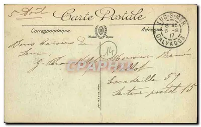 Luc-sur-Mer — La Digue — LL. Éditeur LL. N° 5 — Rewers