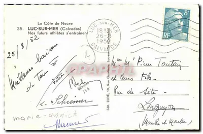 Fysieke opvoeding en zwemmen — Luc-sur-Mer — Ed. Eldé, n°35 — Achterkant