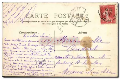Luc-sur-Mer — Pescadores desembarcando peixe — Calvados 45 — Verso