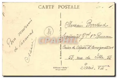 LUC-sur-MER — As Falésias e as Grutas — Edições Gaby, n°74 — Verso