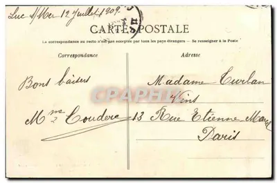 Luc-sur-Mer — As Falésias — Coleção Bouchez, Bazar da Digue — Verso
