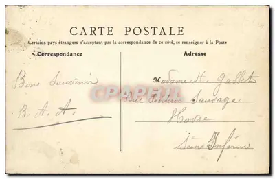 Luc-sur-Mer (Calvados) — Rue du Grand Orient — Hôtel des Familles — B.F., Paris — Verso