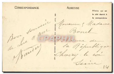 Luc-sur-Mer — Rue Guynemer e Hôtel de la Belle Plage — LL — Verso
