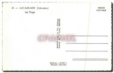 Luc-sur-Mer — La Playa — Ediciones Gaby — Reverso