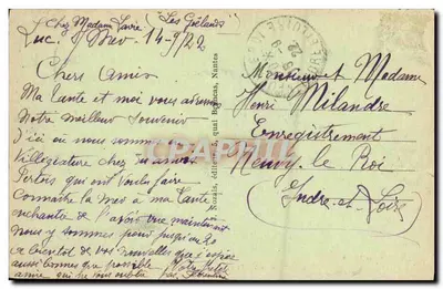 LUC-sur-MER (Calvados) — Clair de lune — Bazar Tellier, n°24 — Verso